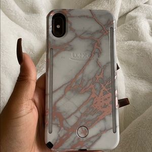 LuMee duo pink marble iPhone XS Max